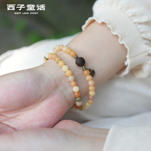 【预售3-5天】【灵隐景区直发】福猫招米手串风化菩提手串五行能量串珠天然檀香合香珠女款 商品图1