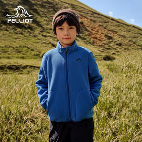 伯希和户外抓绒衣儿童户外加厚保暖摇粒绒运动外套男女童休闲上衣