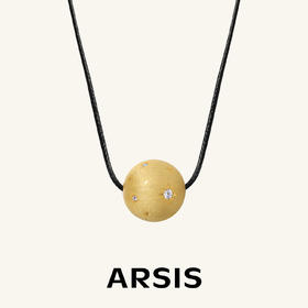 ARSIS｜纯真年代系列 丝光金月长项链