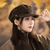 【明星同款显脸小！时尚英伦风】百搭复古英伦风贝雷帽秋冬季帽子女款时尚八角帽高级感保暖报童帽。hb 商品缩略图0