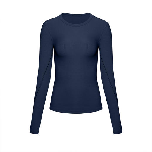 跃牌【倚窗听雨】Athena lulu瑜伽服女兰精莫代尔裸感修身长袖T恤跑步健身运动上衣CX131 商品图3