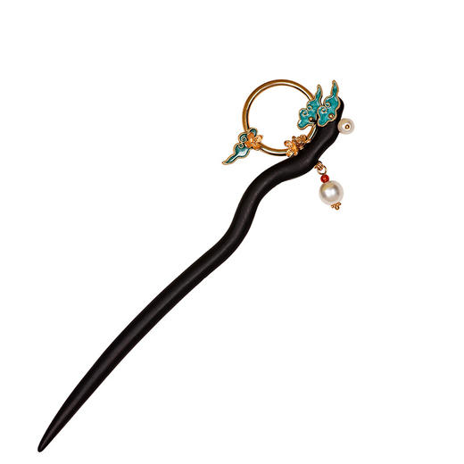 JGL发簪高级感简约现代发钗立体祥云簪子清冷感日常盘发簪子 商品图4