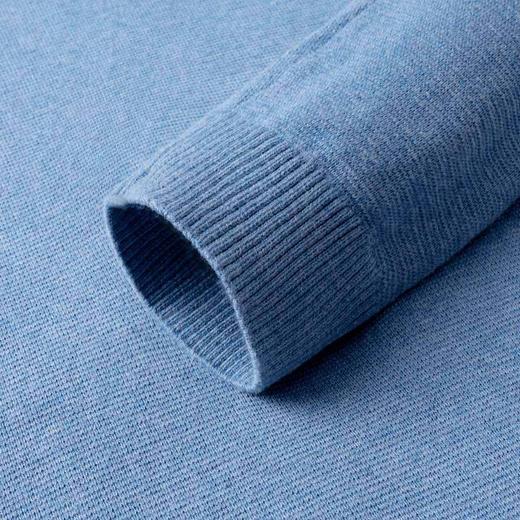 【假两件】罗蒙春秋棉针织衫男士商务休闲基础百搭衬衫领毛衣男 商品图10