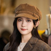 【明星同款显脸小！时尚英伦风】百搭复古英伦风贝雷帽秋冬季帽子女款时尚八角帽高级感保暖报童帽。hb 商品缩略图2