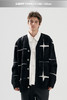 TIWILLTANG启世录“星宇际焕 "仿貂毛休闲格子提花开衫毛衣针织男 商品缩略图5