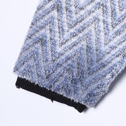 51699SDSA秋冬新款痞帅男装韩版扎染波浪线条圆领卫衣下摆松紧设计百搭 商品图4