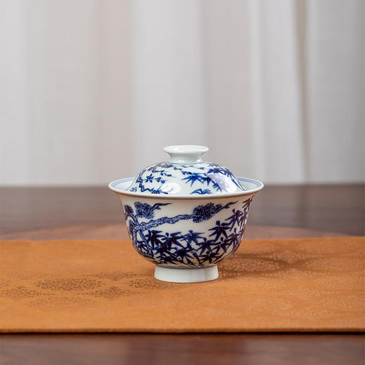 青花松竹梅盖碗  容量：120ml 商品图0