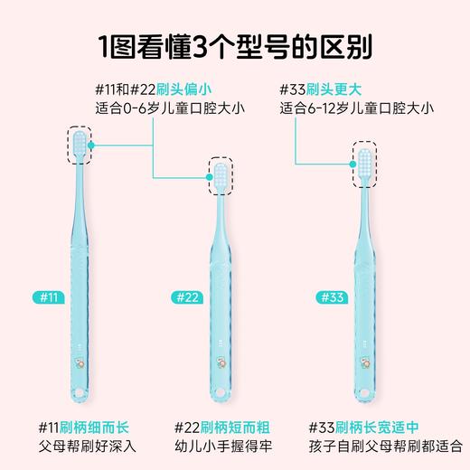 【口腔产品实付满19包邮】怡禾科学分龄儿童牙刷，怡禾自研，0-12岁儿童牙刷 商品图5