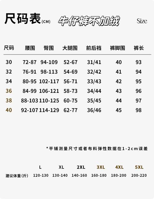 一周内发货【减重牛仔裤】弹力大大大，版型佳！加绒、不加绒，2款！加绒款是植绒内里！质量好 ，版型好，用的YKK拉链，必须给姐妹们推荐秋冬王炸牛仔裤！ 商品图1