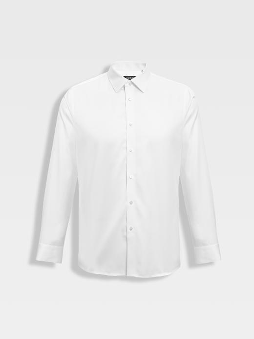 callisto白色高支长绒棉衬衫意式领衬衫 商品图0