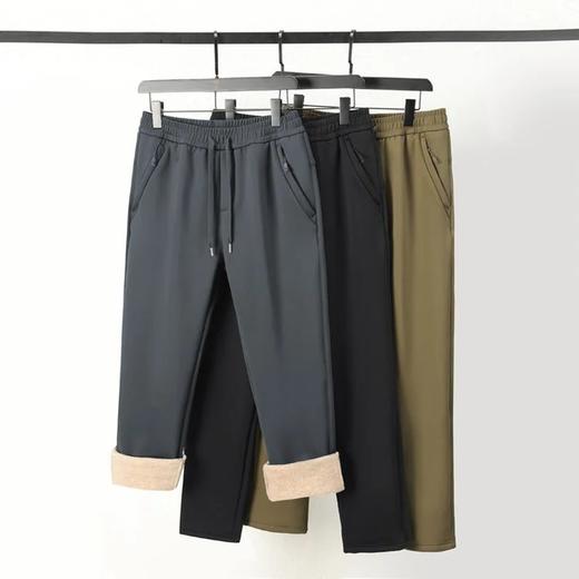 【澳洲美利奴羊毛×高支蚕丝】Schenvega 情侣三防冬日加绒厚款休闲裤（B57-2516） 商品图5