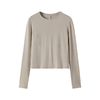 27%莫代尔+9%绵羊毛 圆领莫代尔羊毛云感上衣   A-5311 商品缩略图3