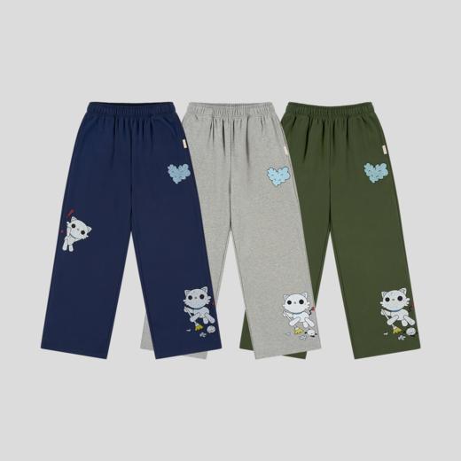 GOODBAI GOODEES做旧印花阔腿休闲卫裤 商品图1