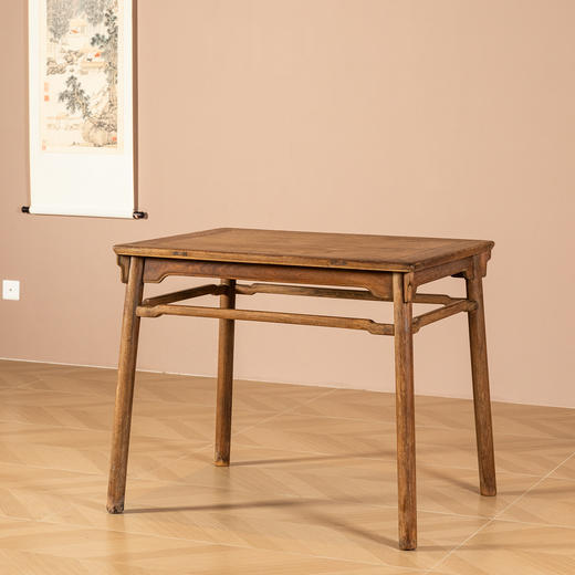 明	黄花梨一腿三牙独板画桌 商品图0