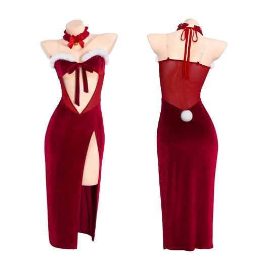 霏慕 美神降临之圣诞欲兔套装ZY143 跨年圣诞纯欲新年战袍情趣内衣制服礼物 商品图9