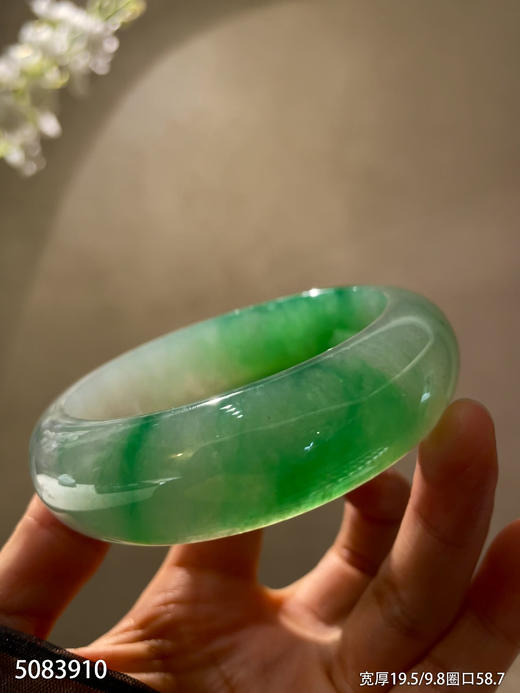 冰飘翠轮胎镯【5083910】圈口58.7~具体价格微信咨询 商品图7