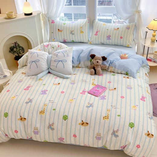 匹鲁清新全棉印花件套yb1020007 商品图4