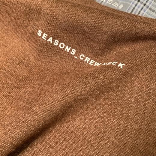 休闲百搭圆领长袖毛衣 商品图10