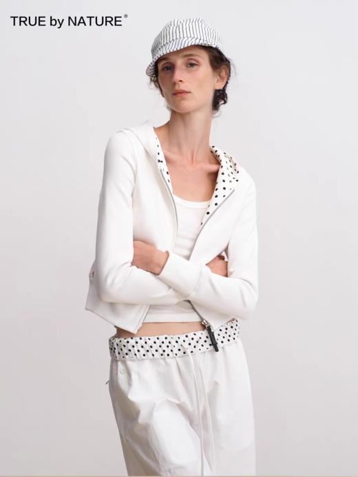 TRUE by NATURE/25FAS01/波点连帽拉链开衫卫衣 商品图0