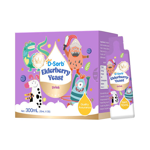 滴适宝（D-Sorb）接骨木莓 酵母β葡聚糖儿童维生素C 自护力营养 新西兰进口 商品图5