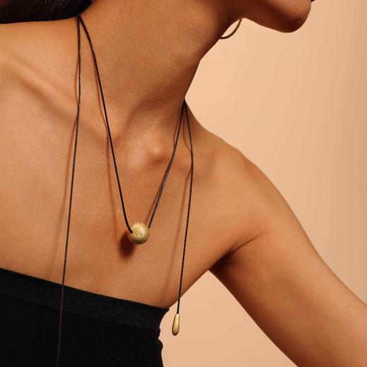 ARSIS｜纯真年代系列 丝光金月长项链 商品图3