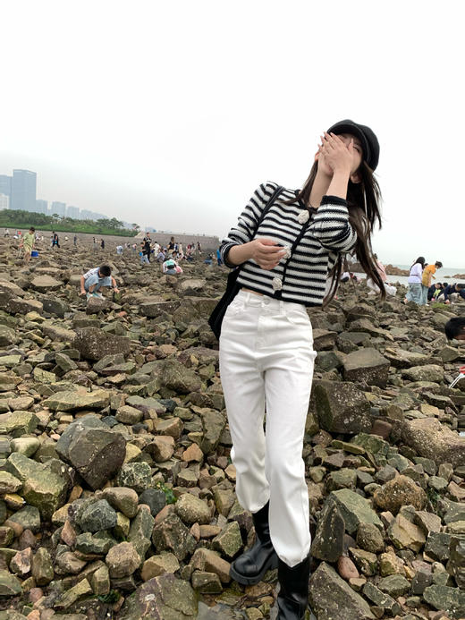 Read Nameless /黑白条纹小香针织外套（山茶花可卸） 2025/10/11 商品图9