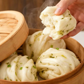 三全葱油花卷960g约30只 家庭早餐半成品儿童即食包点方便速食食品 商品图7