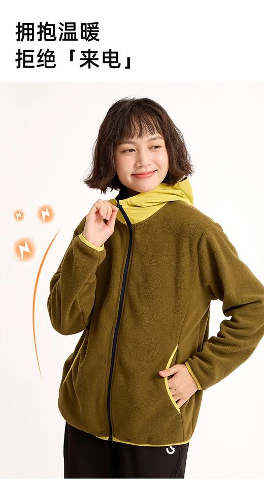 现货速发  2025冬季新款云感摇粒绒连帽上衣 商品图2