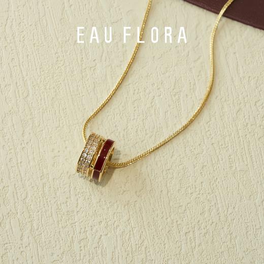 【双生流光】红滴油圆环项链 商品图1