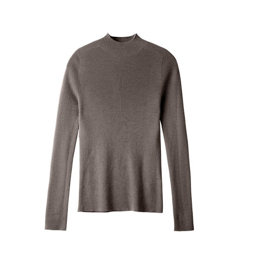 爱帝100%绵羊毛美丽诺羊毛衫高领女士打底衫 商品图9