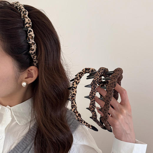 【YW】无忧购39元5件豹纹系列头饰发圈抓夹高颅顶发箍（截单后3-5天发货) 商品图4