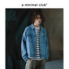 a minimal club重磅水洗浅色印花牛仔夹克工装耐磨秋上新AM58DC06 商品缩略图1