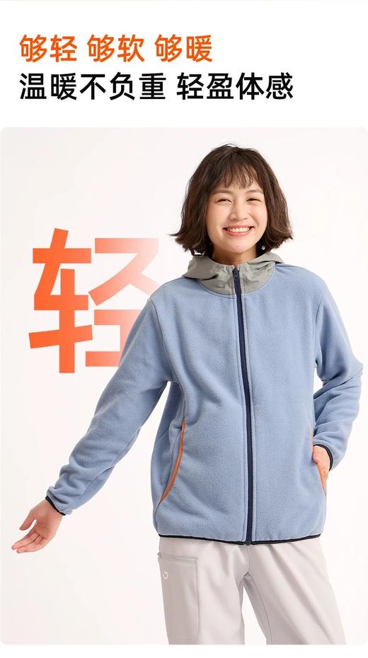 现货速发  2025冬季新款云感摇粒绒连帽上衣 商品图3