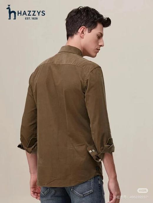 哈吉S 秋冬新品 男士灯芯绒衬衣 商品图7