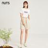NUTS夏季简约气质直筒高腰休闲气质百搭短裤女221071047B 商品缩略图5