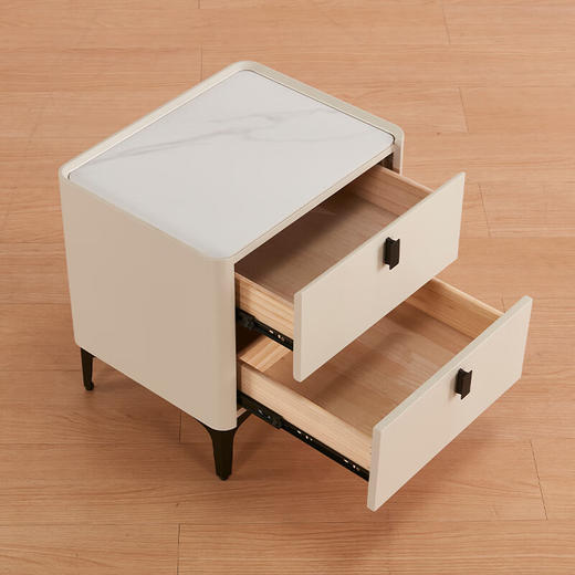 【家具】
卧室现代简约置物收纳岩板台面带抽屉床头柜 商品图2