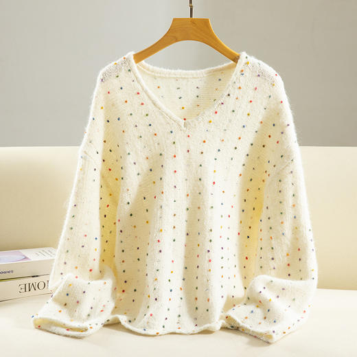 GYH 8205细闪亮片毛衣洋气时髦宽松针织衫 商品图1