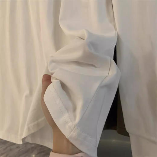 重磅300G!2025水洗双纱棉美式休闲复古亨利领秋冬男士长袖T恤打底衫！ 商品图1