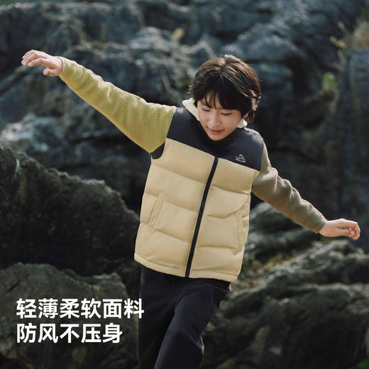 伯希和户外新款儿童羽绒马甲2025女童男童轻薄保暖羽绒服鹅绒外套 商品图2