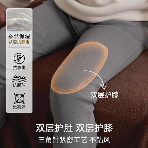 【宝宝服饰】嫚熙羊毛超暖皮儿童保暖内衣套装家居服秋冬睡衣套装打底秋衣秋裤 商品图1