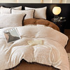 A类烂花加厚牛奶绒 床上四件套冬季雕花双面珊瑚法兰绒被套三件套4 商品缩略图10