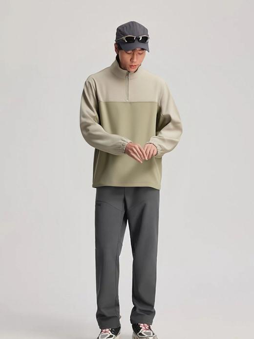 【380克高克重 版型显瘦 撞色拼接】Schenvega撞色半开领卫衣（B49-2508） 商品图8