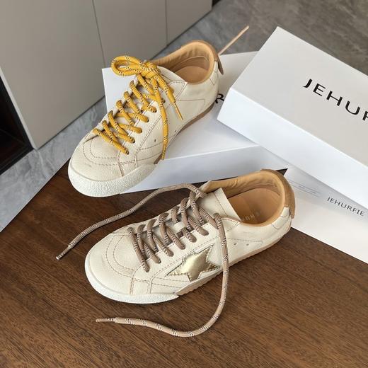 JEHURFIE/纪华菲  旺斯星空～复古星星擦色做旧小脏鞋 商品图0