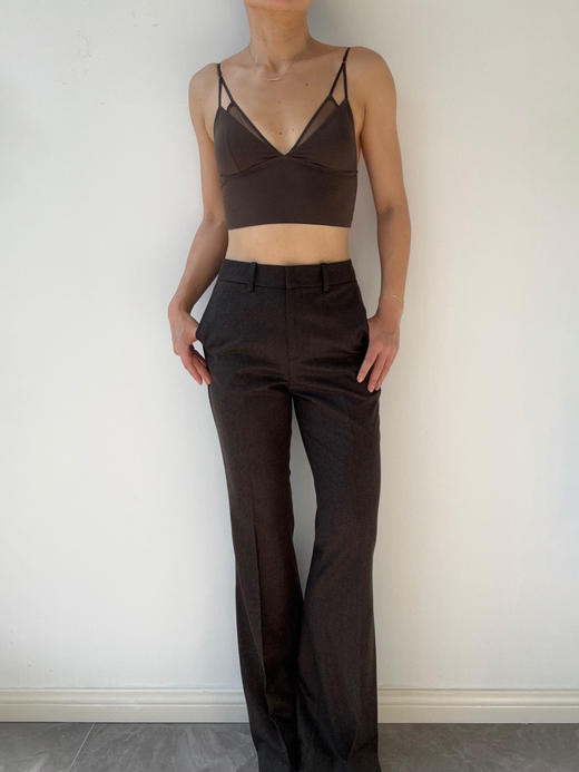 LOAM｜重塑 环保网纱短吊带上衣  [ 水光白 / 夜幕黑 / 暖柔沙 / 晴空蓝 / 浓咖棕 ] 商品图7