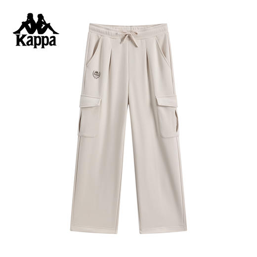 Kappa 休闲运动裤女2025新款秋冬季直筒裤长裤子工装裤K0F82AK07 商品图1
