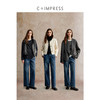 C+IMPRESS/西嘉丹宁水洗直筒牛仔裤女25冬新款复古磨白设计阔腿裤KZ2503064
 商品缩略图3
