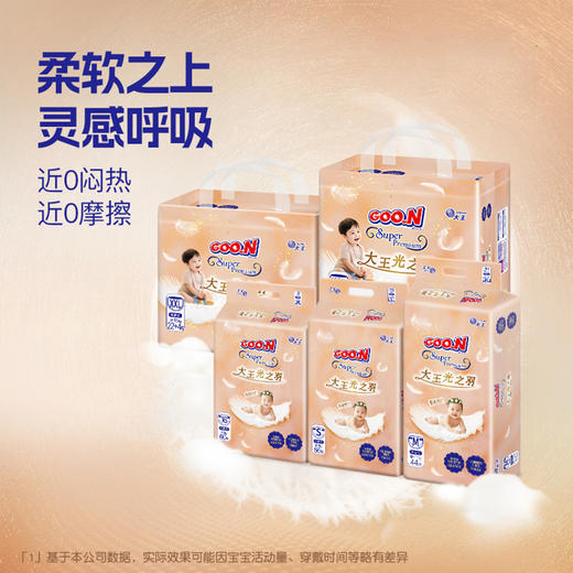 大王光之羽纸尿裤夏季薄款透气婴儿拉拉裤新生儿尿不湿宝宝尿布片 商品图1