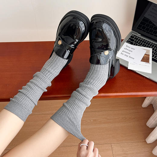 【1双装】超细抗起球羊毛小腿袜秋冬新款女袜长筒袜子时尚【2522822】 商品图1