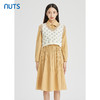 NUTS商场同款气质时尚A字褶皱背心长袖衬衫连衣裙套装女241103546 商品缩略图0