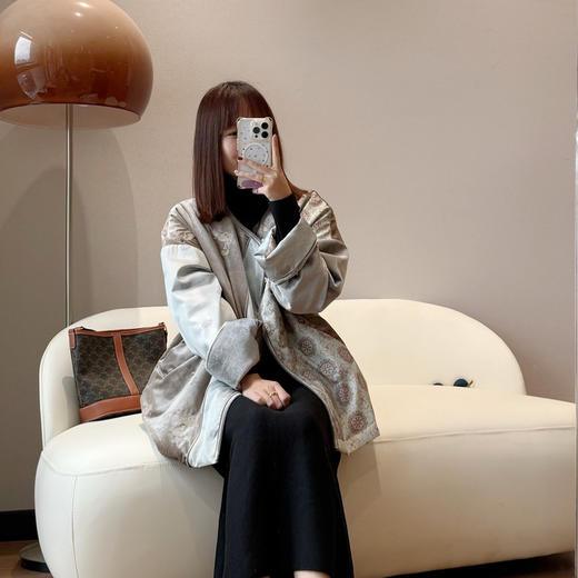 dazzle地素同款青绿系列国风棉服101007 商品图4